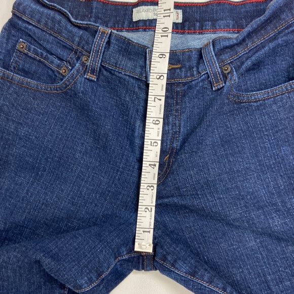 Levi’s 550 Relaxed Boot Cut Jeans Lined Dark Wash, Size 6 Medium - Picture 7 of 11